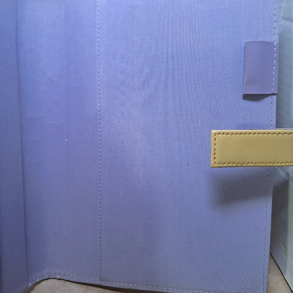Franklin Covey 365 Purple Floral Organizer Cover Snap Front 7x9 Pockets CC Slots